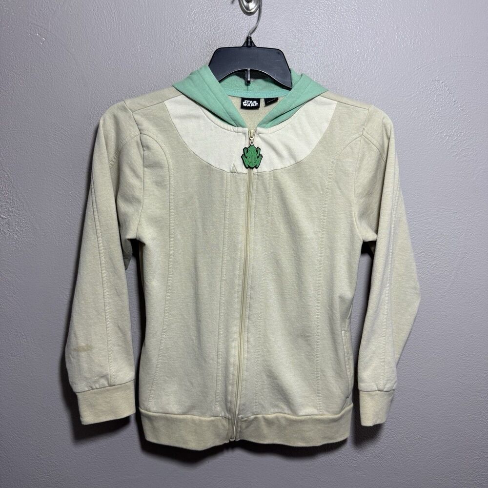 Star Wars Baby Yoda Hoodie Sweater Youth Sz L Mandalorian Costume